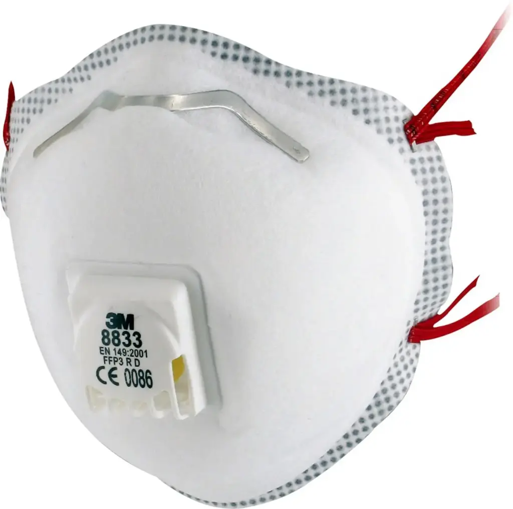 3M - 8833 Valved Particulate Respirator FFP3 (10-pack) | Beewear